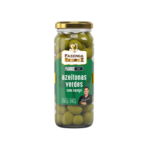 Azeitonas Verdes Com Caroço 330g/200g - Vd. Fazenda Sedrez