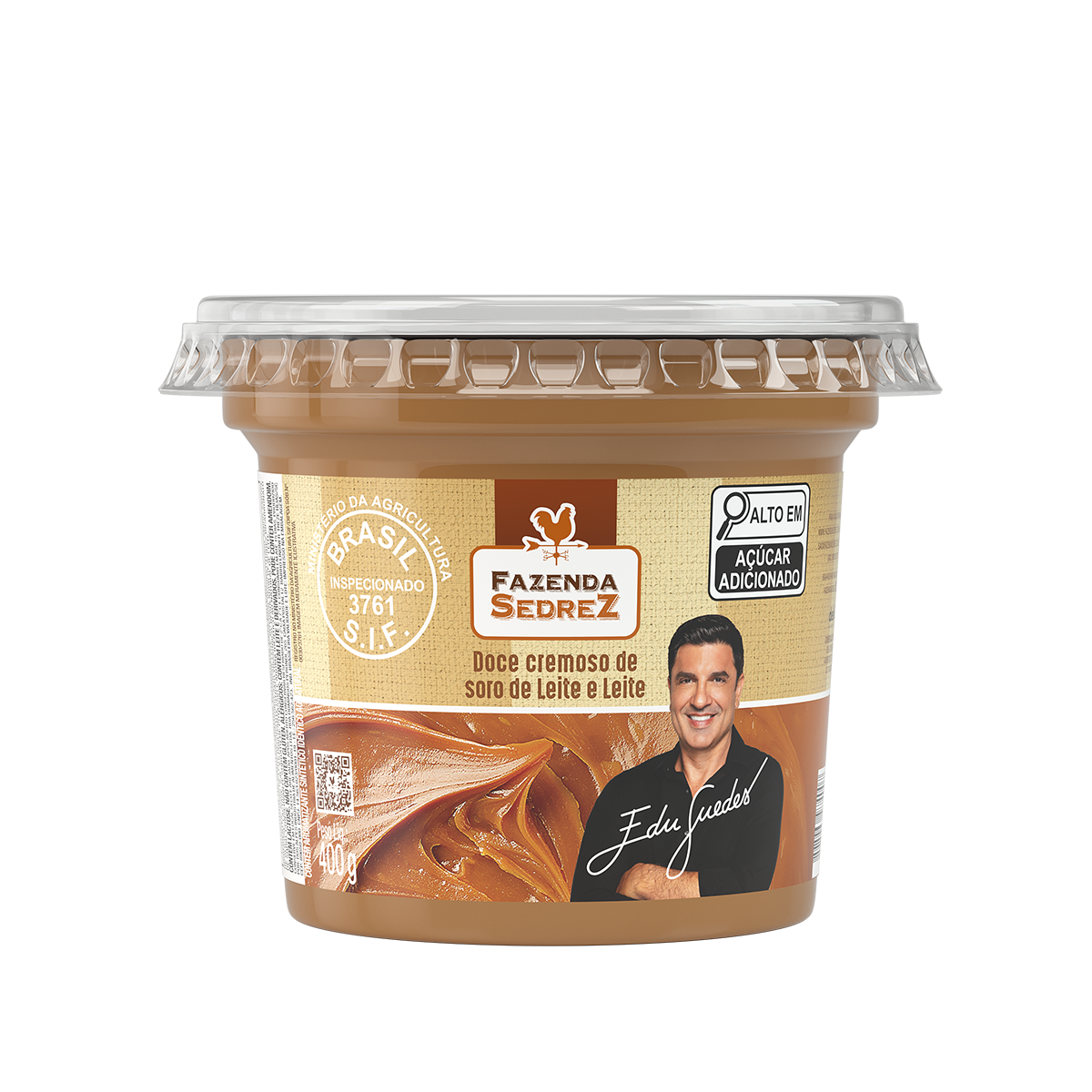 Doce Cremoso de Soro de Leite e Leite 400g Fazenda Sedrez
