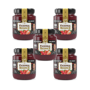 Combo Geleia de Morango Com Pimenta 270g Fazenda Sedrez - 5 unid