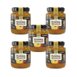 Combo Geleia de Abacaxi Com Pimenta 270g Fazenda Sedrez - 5 unid