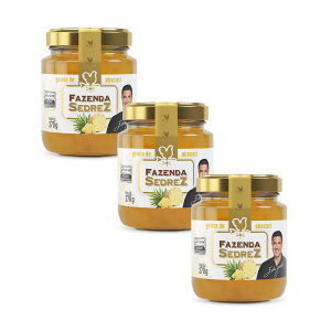 Combo Geleia de Abacaxi 270g fazenda sedrez - 3 unid