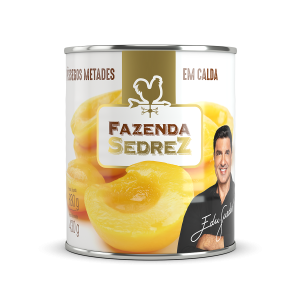Pessego Metades em Calda Lata 430g Fazenda Sedrez