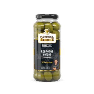 Azeitonas Verdes c/Caroço Premium 360g Fazenda Sedrez