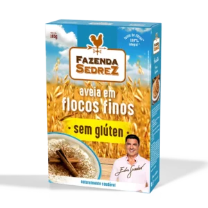 Aveia Flocos Finos sem Glúten 12/165g Fazenda Sedrez