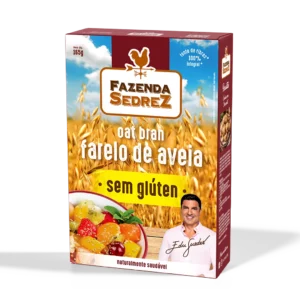 Farelo de Aveia Oat Bran sem Glúten 12/165g Fazenda Sedrez